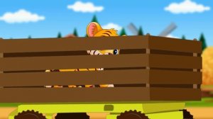 🚜Синий Трактор Везёт Животных 🐮| Едет Трактор - Муль?