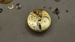 Часы Zenith Замена оси баланса , цанговый перевод стрелок