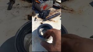 установка шкворня и втулки т40, нового образца на тракт