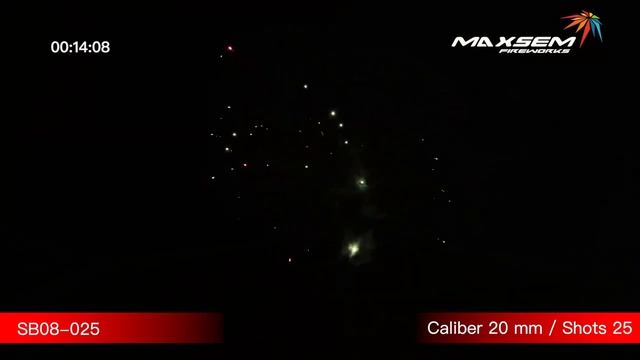 Салют RAME 25 залпов 0.8 калибр SB08-025 Maxsem смотреть онлайн