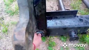 Самодельные вилы для навоза на КУН Универсал 800.