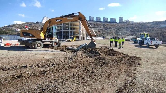 YOL ÇALIŞMASI 2 Caterpillar #greyder 140m - Excavator M318d & Road Work & дорожные раб