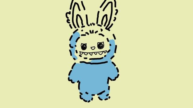 Labubu. Рисую лабубу. Развлекательная анимация для детей. #labubu