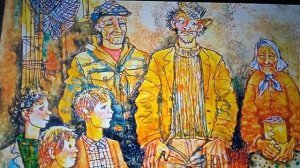 В.Астафьев.- Бабушка с малиной.