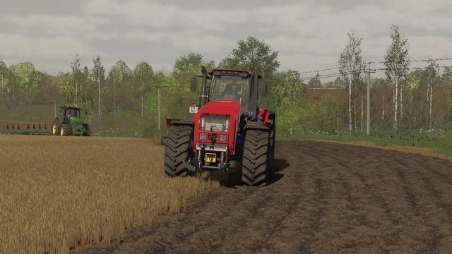 [Пахота] МТЗ 3522/ППО 9-45К, JohnDeere 8030/ППО 9-45К  | Farming Simulator 22