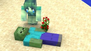 История любви зомби — Мультик с Персонажами Майнкрафт