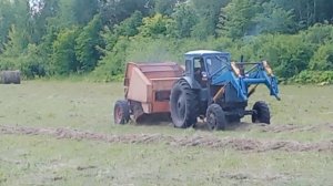 СЕНОКОС НАЧАЛСЯ.Тюкуем поле на т-40 АМ