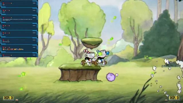 играем в Cuphead/cuphead Dlc с братом, стримчанский