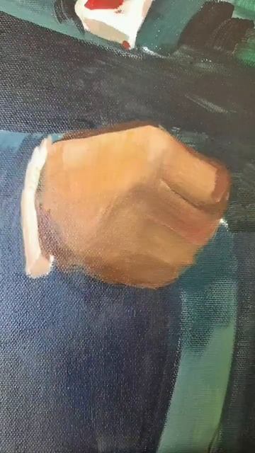 Пишу портрет акриловыми красками #art #shortsvideo #искусств? смотреть онлайн