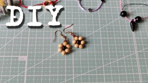 [DIY] Серьги из деревянных бусин и проволоки