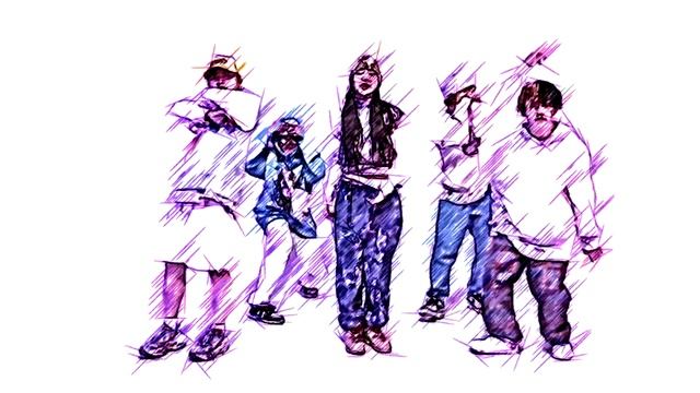 hip hop animationwith colored pens / хип-хоп анимация цветными ручками смотреть онлайн