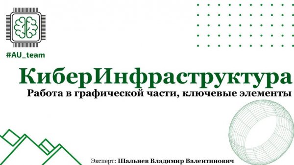 КиберИнфраструктура. Работа в графической части, ключевые элементы