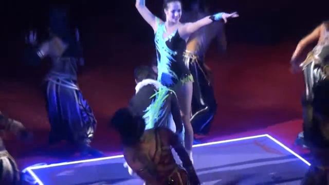 Circus. Roller Skating Acrobatics. Цирк. Акробаты на роликовых коньках