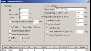 Создаем траекторию конусного реза для станков серии DK77*.