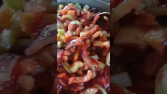 КАБАЧКОВОЕ ЛЕЧО - простой рецепт, минимум ингредиенто?