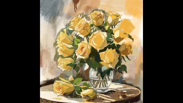 Букет желтых роз, bunch of yellow roses смотреть онлайн