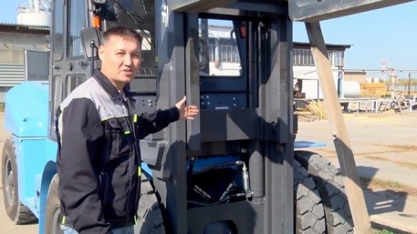 Установка системы VESA на вилочный погрузчик TRF