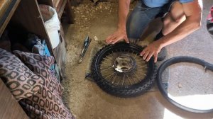 Как поменять камеру и шину на эндуро, питбайке, мотоци?