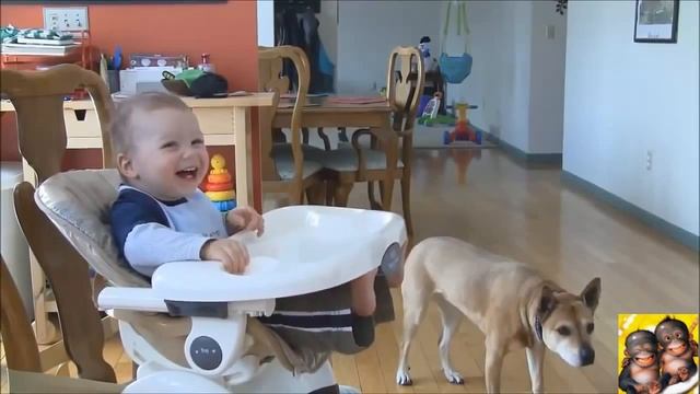 Прикольный детский смех