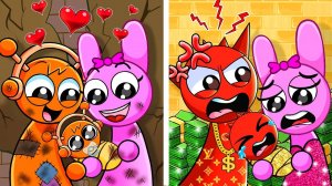 НЕВЕРОЯТНАЯ ЖИЗНЬ СПРУНКИ РИКА против БЕДНОЙ ЖИЗНИ💰⚡💔/ Анимация Спрунка