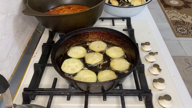 Тёщин язык.4 заттан тұратын салат.Қуырылған Баклажан.