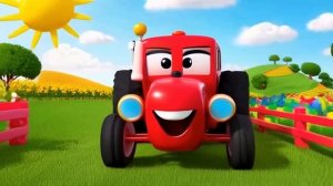 🔴🚜 Красный Трактор – Детская Песня 🎶 Веселая Музык