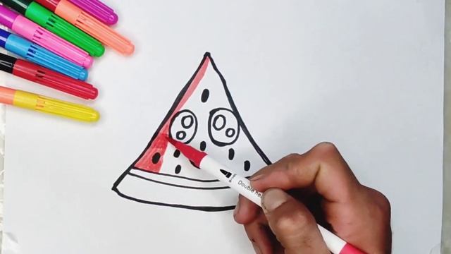 Bolalar uchun tarvuz rasmi/рисунок арбуз для детей/ Watermelon picture for chil смотреть онлайн