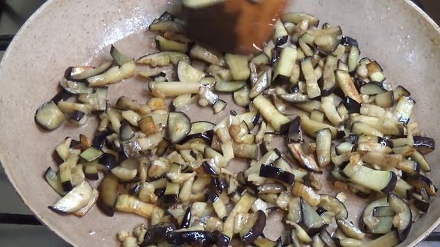 Спагетти с баклажанами. Очень вкусный и простой вегет?