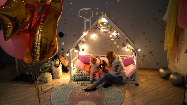 Unicorn party. День рождения Кати. Вечеринка. Видео для детей. Учим цвета. Паровоз Томас смотреть онлайн