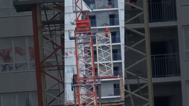 как поднимают башенный кран смотреть онлайн