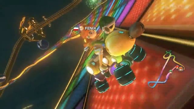 Wii U - Mario Kart 8 - (N64) Трасса Радуга смотреть онлайн