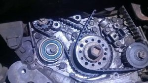 outlander 1 замена помпы подтекала mitsubishi разобрать ГРМ