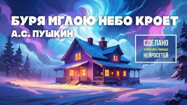 Пушкин Зимний вечер, музыка сделана нейросетью