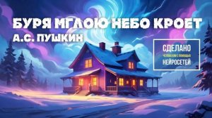 Пушкин Зимний вечер, музыка сделана нейросетью