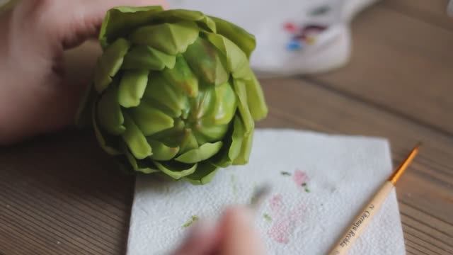 Артишок. Лепка из глины смотреть онлайн