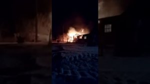 В тамбовской области,Петровском районе сгорел дом