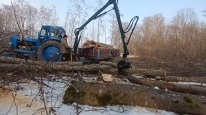 ЛЕСОВОЗ Т-40 С Погрузчиком