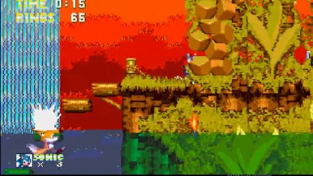 супер соник на начале игры