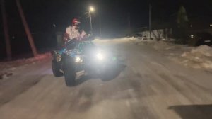 НОВОГОДНИЙ ДРИФТ НА КВАДРОЦИКЛЕ