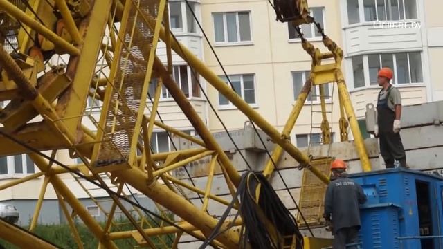 Как собирают башенный кран смотреть онлайн
