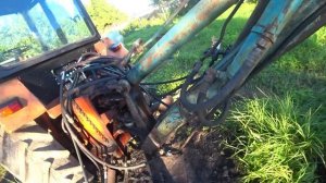 Тюнинг Экскаватора ЮМЗ-6 из металлоприемки. Установка