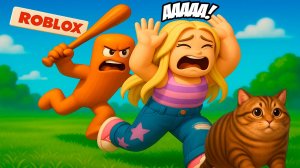 ПОБЕГ ОТ ТУНГ ТУНГ ТЮРЬМЫ в ROBLOX с ВЕСЁЛЫМ КОТОМ
