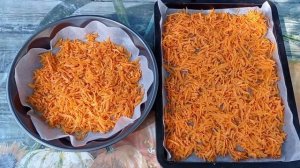 Заготовки на зиму - сушёная морковь 🥕