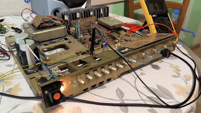 Вега 108 Измерения искажений THD блока предусилителя (фо?