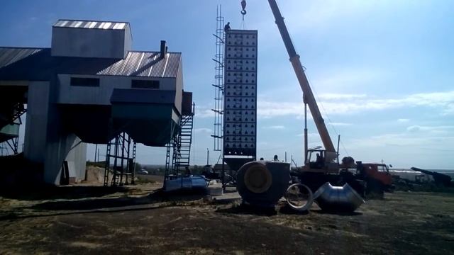 Монтаж зерносушилки АО Агропромтехника смотреть онлайн