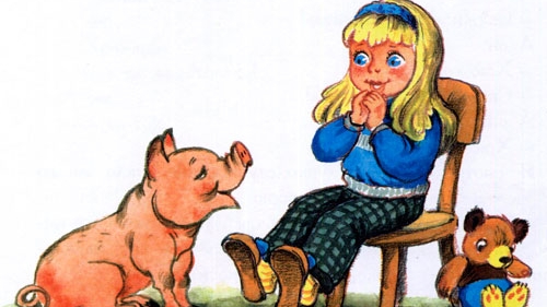 КАК ПОРОСЁНОК ГОВОРИТЬ НАУЧИЛСЯ.  Л. Пантелеев