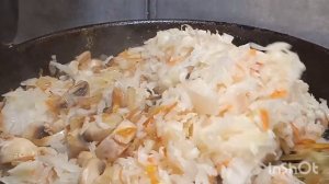 СОЛЯНКА С ГРИБАМИ И КВАШЕНОЙ КАПУСТОЙ ПОСТНАЯ
