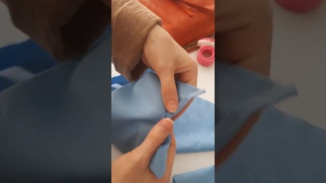 Обработка рукава рубашки. #обучение