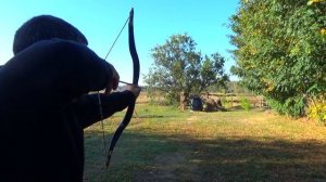 Самый сложный традиционный лук. Стрельба с кольцом