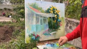 Как написать куст роз? Артур Карапетян #art #painting #творче